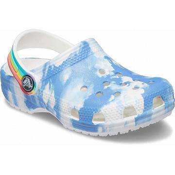 Crocs Classic Out of this World II Boys' Clogs White / Blue | Australia 1360ILHS